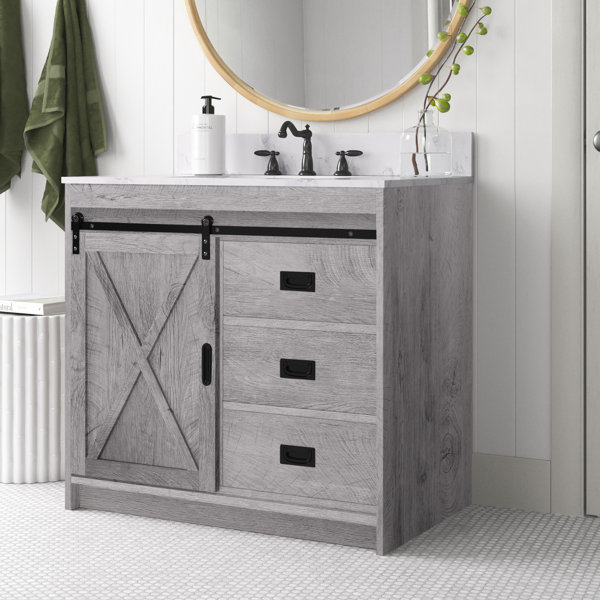 Sand & Stable Jillian 36" Single Bathroom Vanity Set & Reviews Wayfair